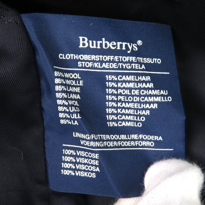 Great Burberrys coat Navy wool mens