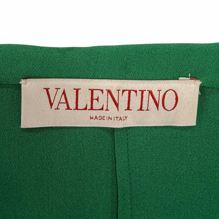 Great Valentino Long sleeve shirt green silk Women 38 XB3AE6U51MH
