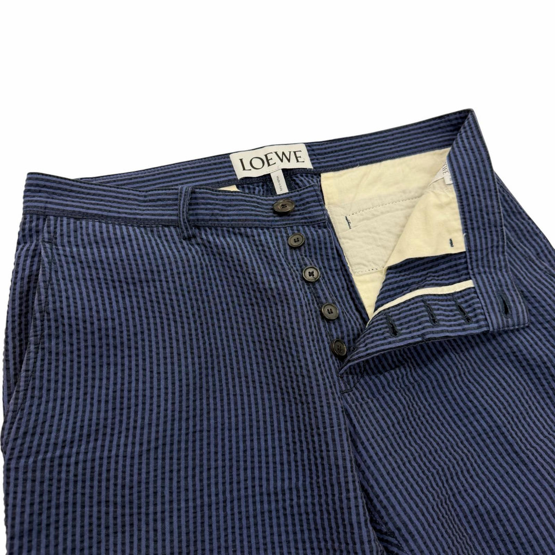 Excellent LOEWE Pants Navy cotton mens 46