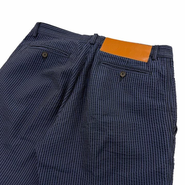 Excellent LOEWE Pants Navy cotton mens 46