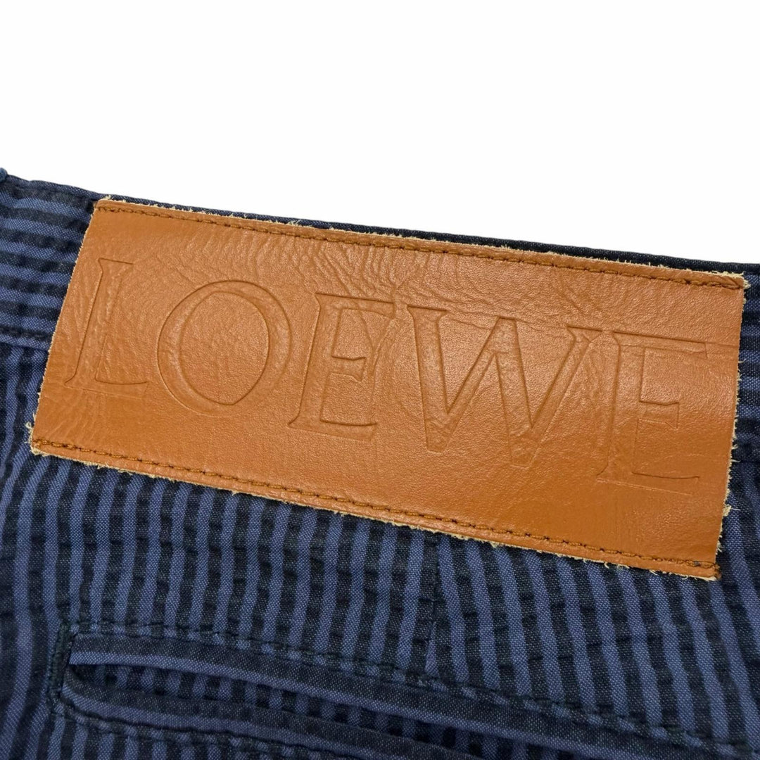 Excellent LOEWE Pants Navy cotton mens 46