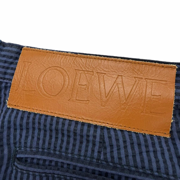 Excellent LOEWE Pants Navy cotton mens 46