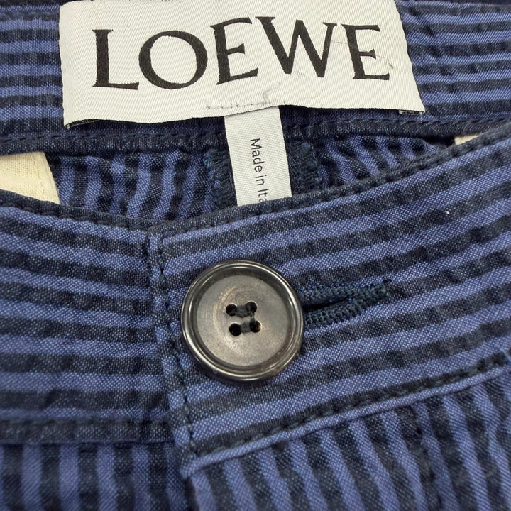 Excellent LOEWE Pants Navy cotton mens 46