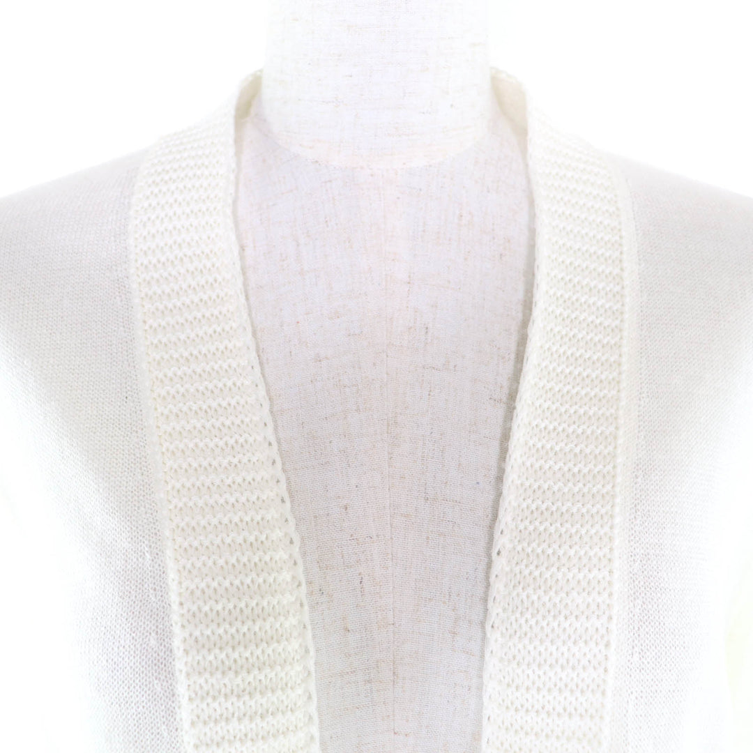Excellent FOXEY cardigan Otavia Ivory linen Women 43431