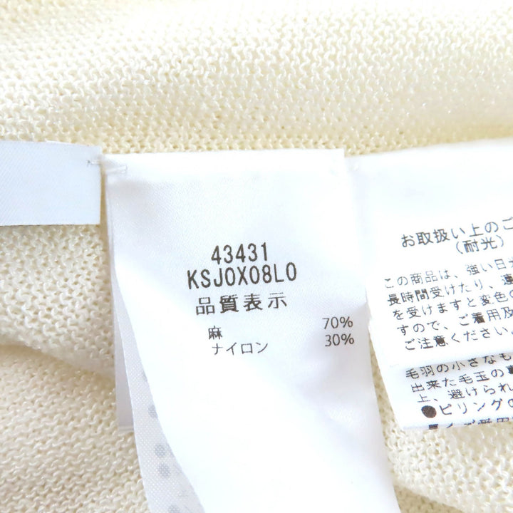 Excellent FOXEY cardigan Otavia Ivory linen Women 43431