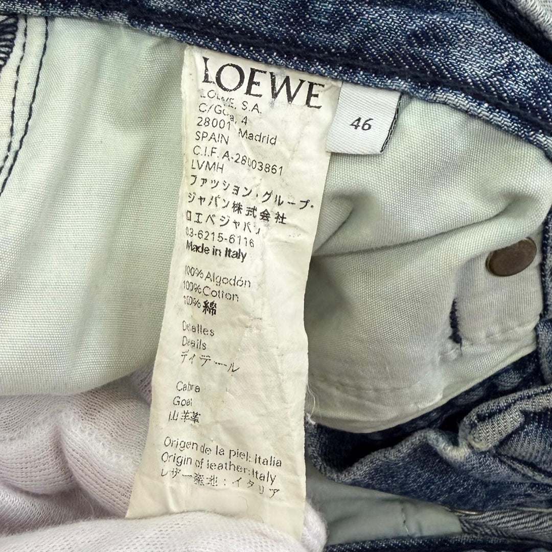 Very Good LOEWE Pants Indigo cotton mens 46 H2292030IB