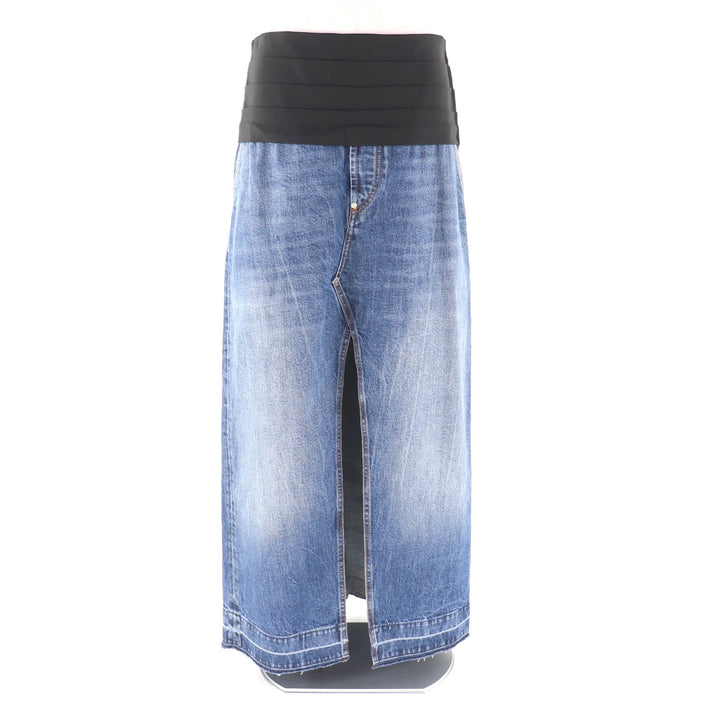 Pristine Stella McCartney skirt Denim with contrasting design Indigo cotton S