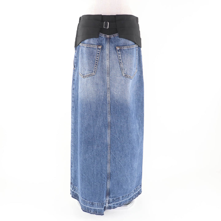 Pristine Stella McCartney skirt Denim with contrasting design Indigo cotton S