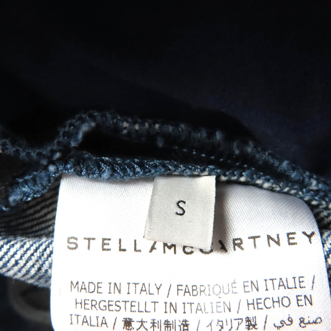 Pristine Stella McCartney skirt Denim with contrasting design Indigo cotton S