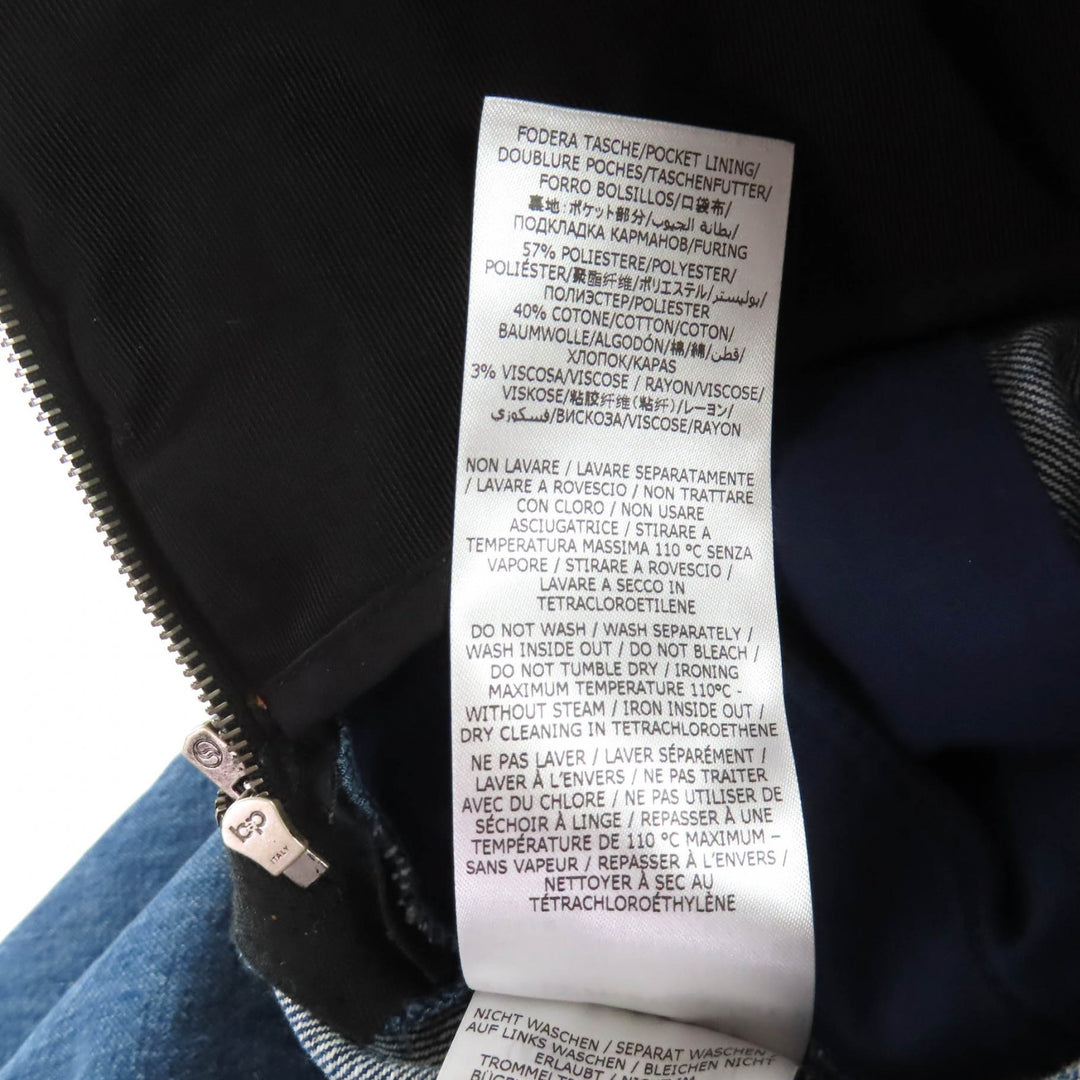 Pristine Stella McCartney skirt Denim with contrasting design Indigo cotton S