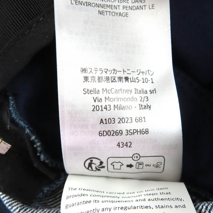 Pristine Stella McCartney skirt Denim with contrasting design Indigo cotton S