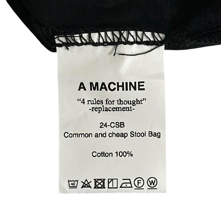 Excellent A MACHINE Tote Bag Common and cheap Stool Bag black cotton Women