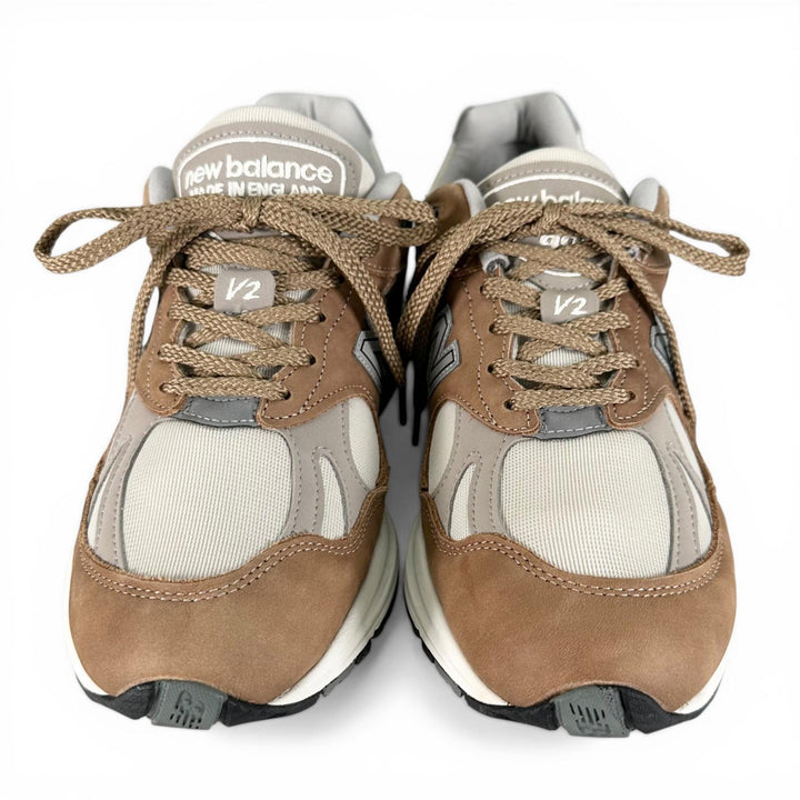 Pristine NEW BALANCE sneakers 991v2 Brown leather mens 7.5 U991TB2