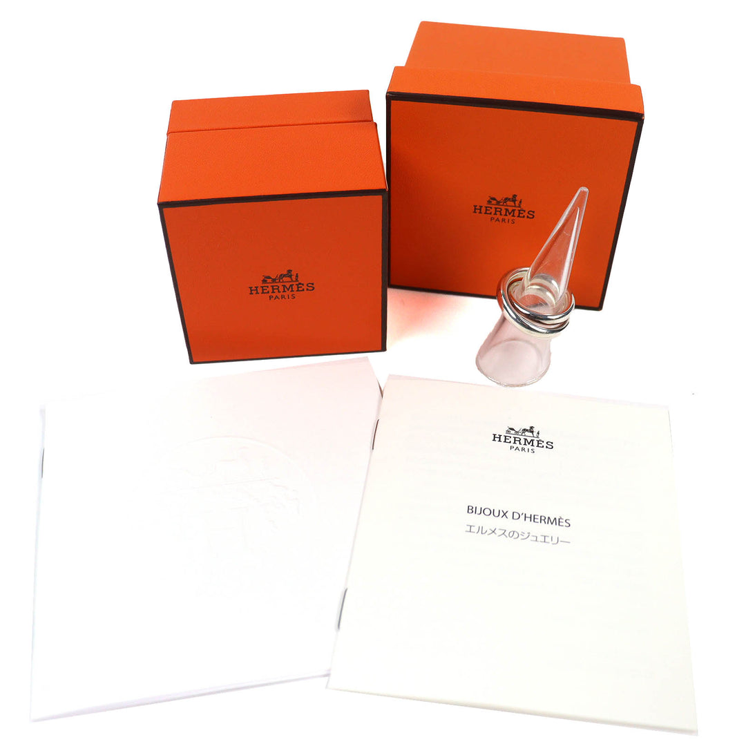 Great HERMES Ring Vertige ring Silver 925 Women 52