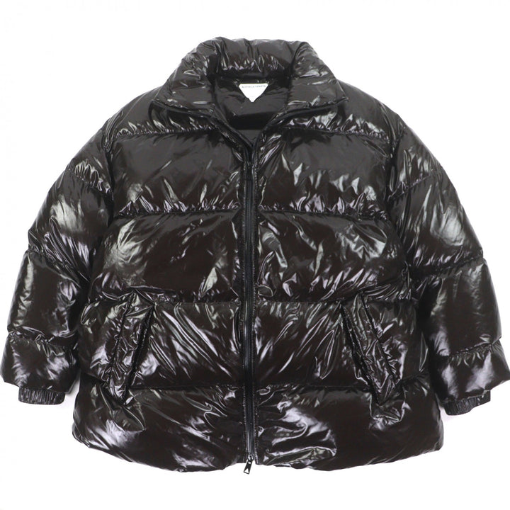 Excellent BOTTEGAVENETA Down jacket double zip up Dark brown Nylon mens L 659724