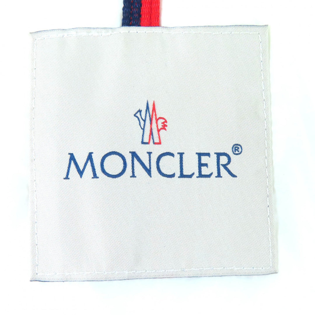Very Good MONCLER Down jacket MAYA Logo patch, hooded, zip-up jacket white 1