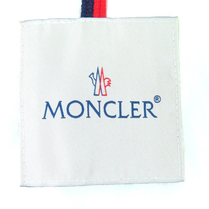 Very Good MONCLER Down jacket MAYA Logo patch, hooded, zip-up jacket white 1