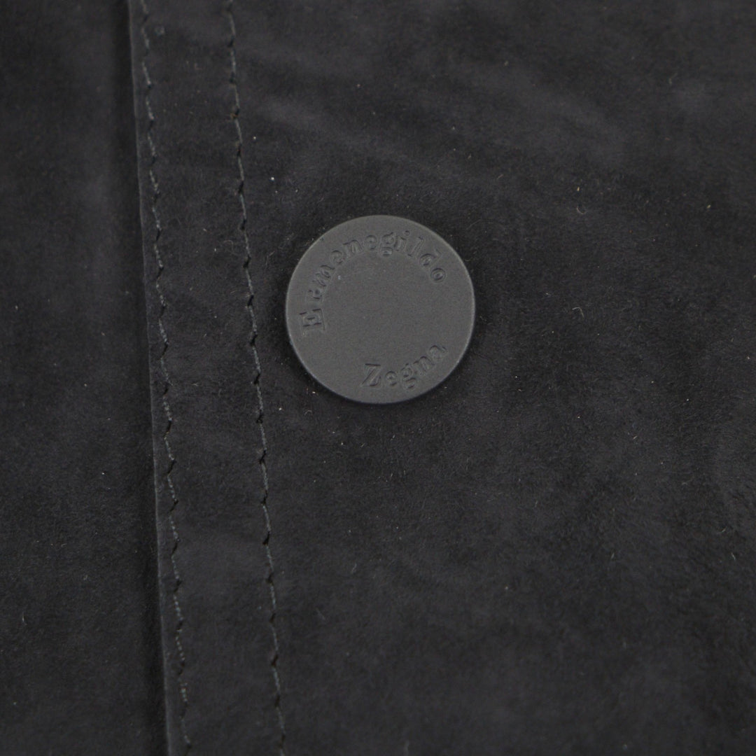 Excellent Ermenegildo Zegna Jacket Lamb leather blouson black mens 50