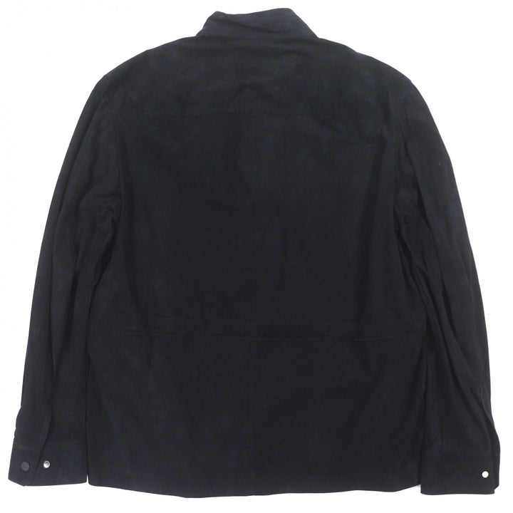 Excellent Ermenegildo Zegna Jacket Lamb leather blouson black mens 50