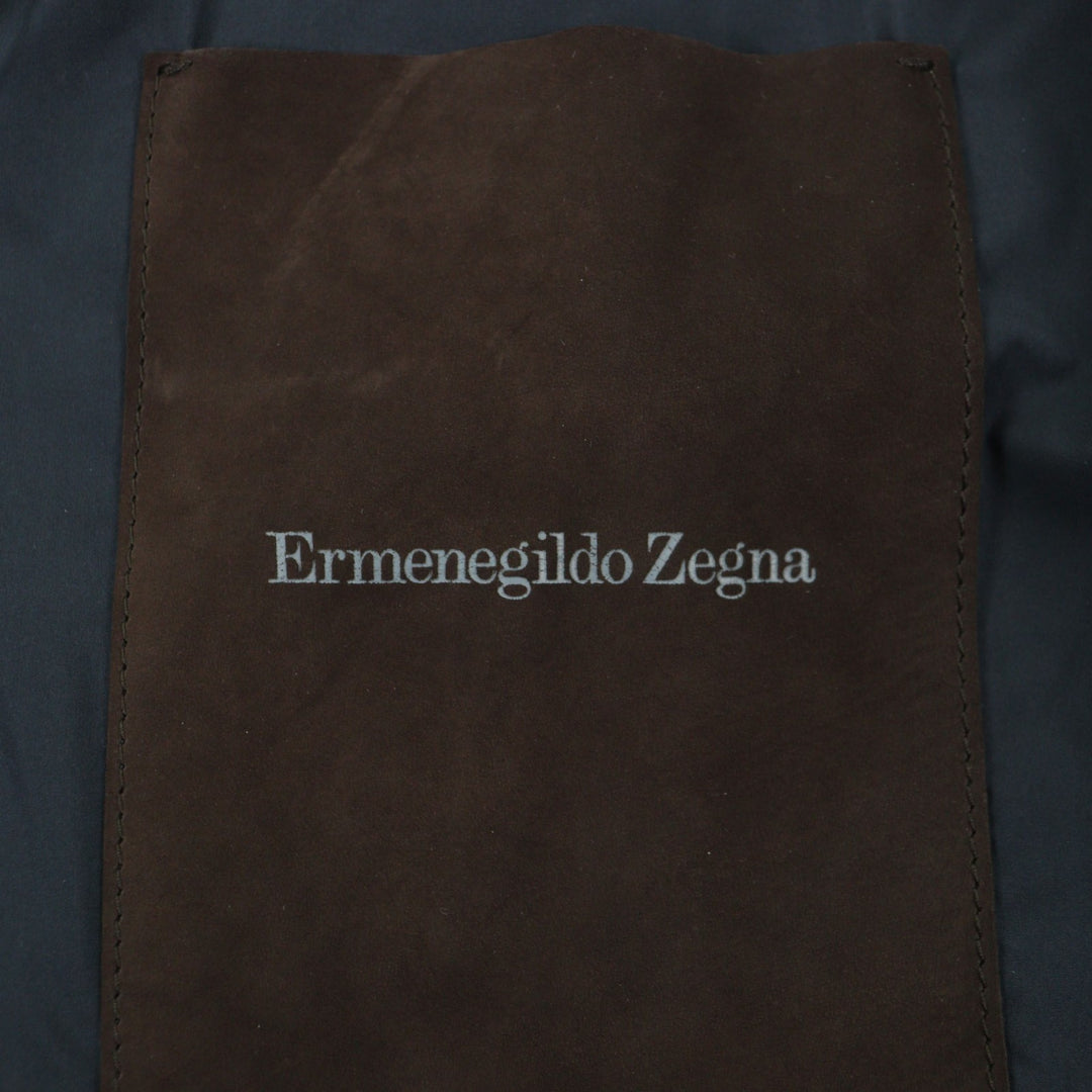 Excellent Ermenegildo Zegna Jacket Lamb leather blouson black mens 50