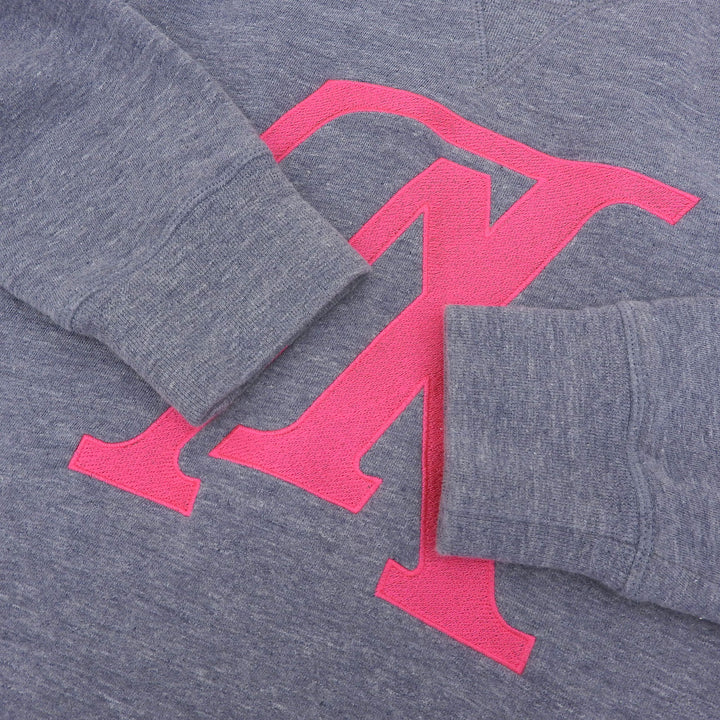 Excellent LOUIS VUITTON sweat Upside-down LV logo patch gray cotton mens XL