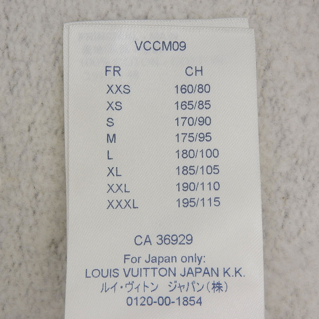 Excellent LOUIS VUITTON sweat Upside-down LV logo patch gray cotton mens XL