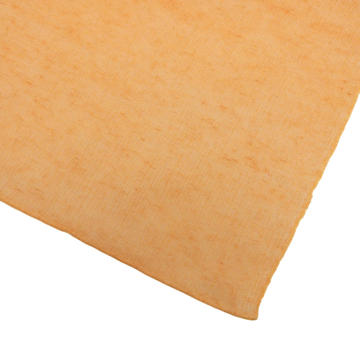Great HERMES Stall Large Logo Shawl Orange cashmere Women