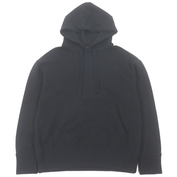 Excellent Zegna hoodie Oasi cashmere pullover knit black cashmere mens 48