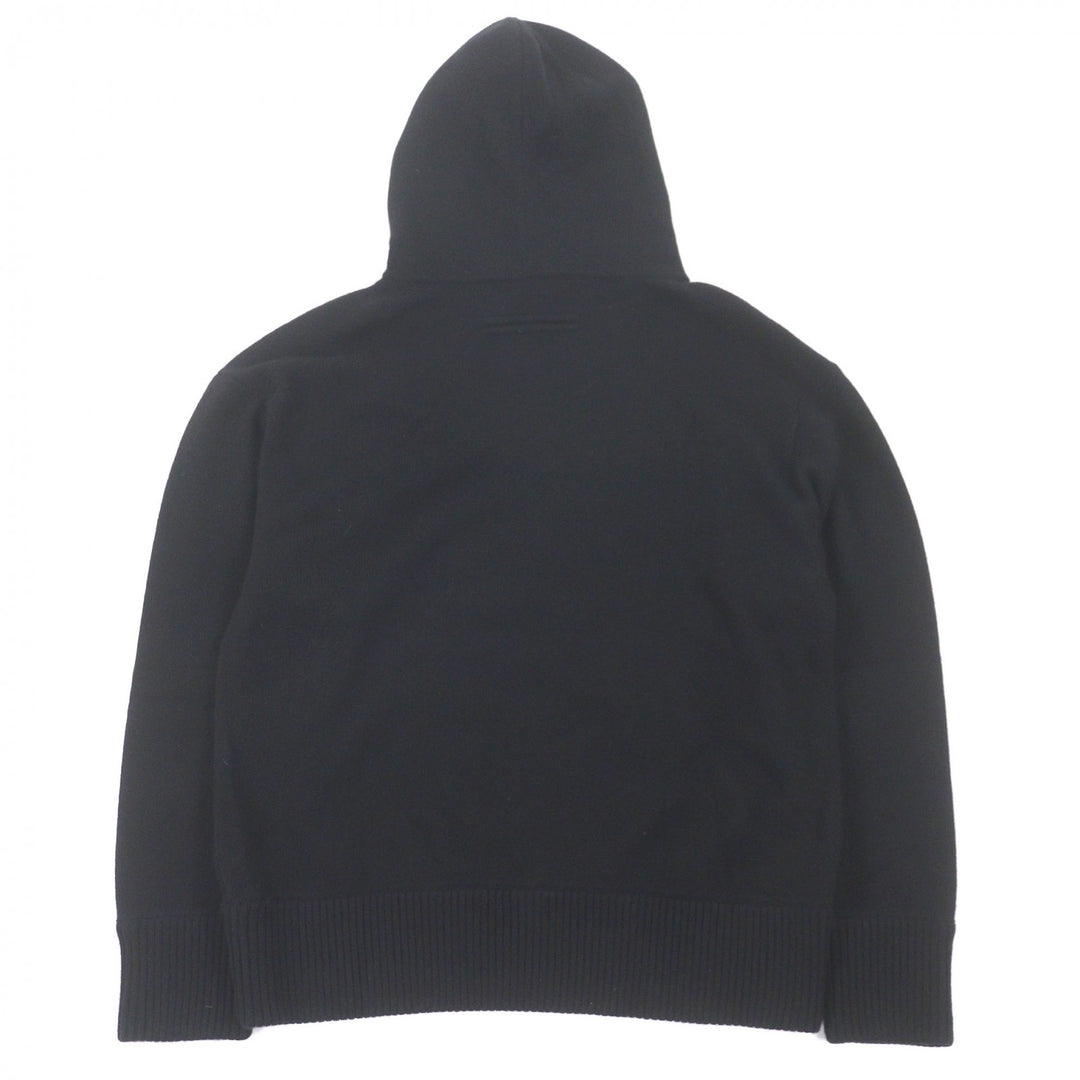 Excellent Zegna hoodie Oasi cashmere pullover knit black cashmere mens 48