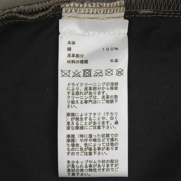 Great HERMES Pants Sellier buttons, leather patch, button fly. khaki mens 44