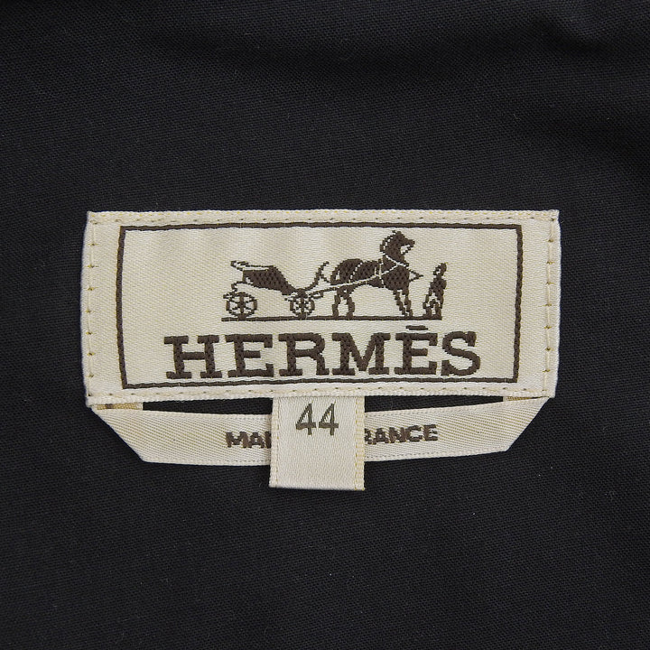 Great HERMES Pants Sellier buttons, leather patch, button fly. khaki mens 44
