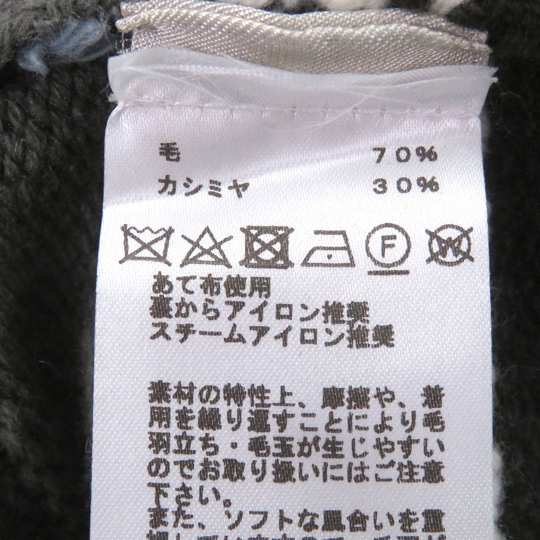 Excellent HERMES sweater Layered turtleneck green hair mens M