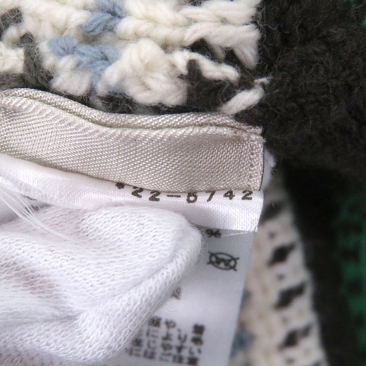 Excellent HERMES sweater Layered turtleneck green hair mens M