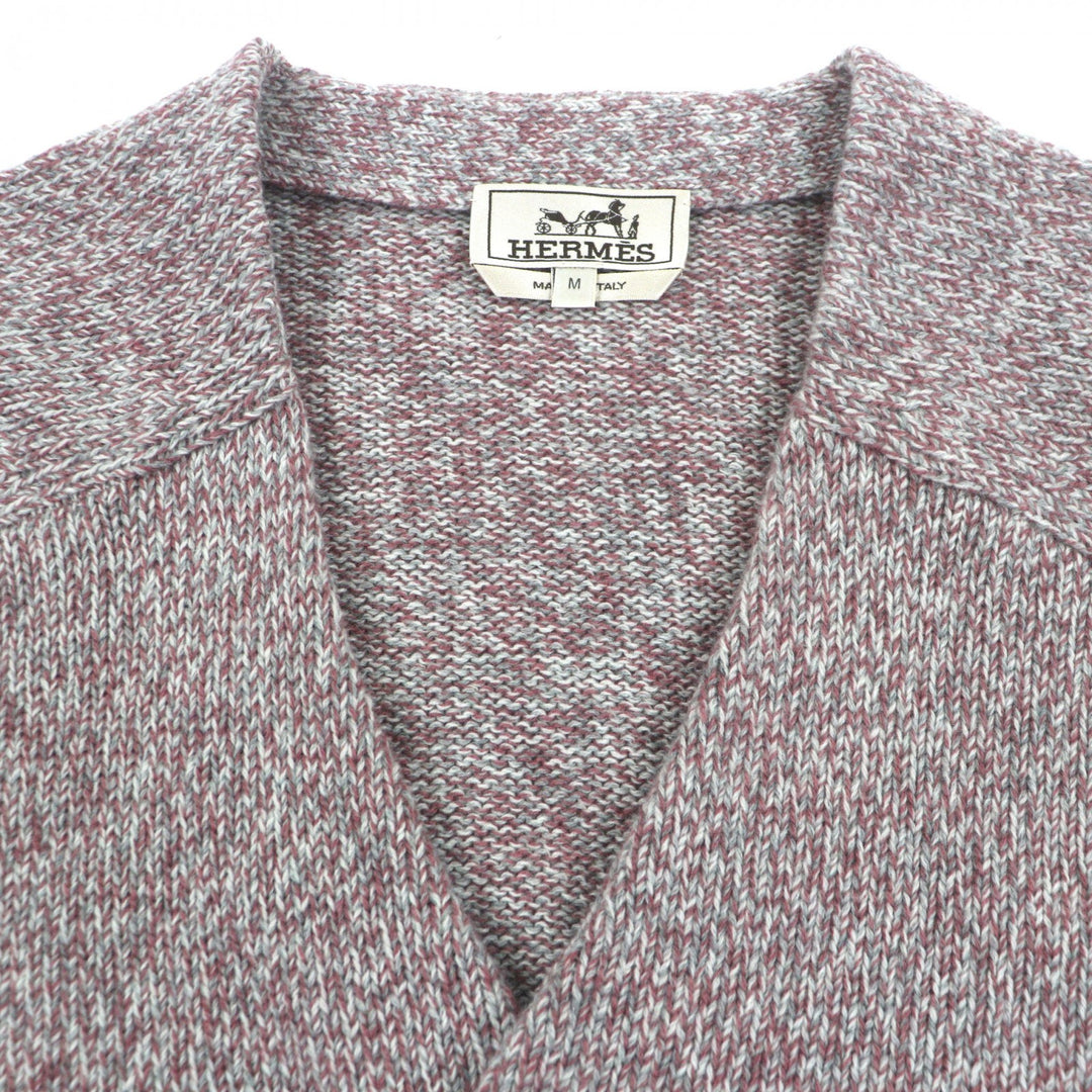 Pristine HERMES cardigan Pink cashmere mens M