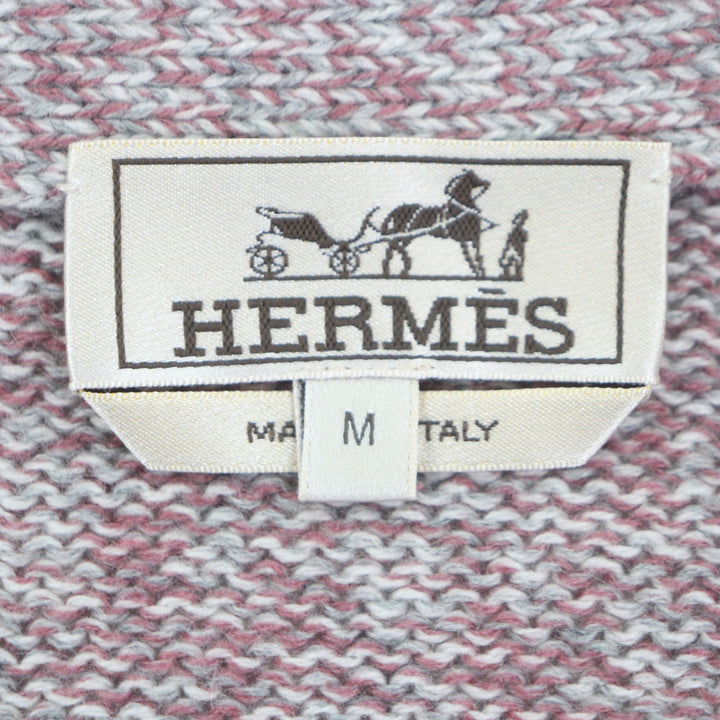 Pristine HERMES cardigan Pink cashmere mens M