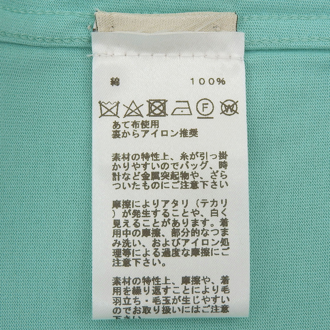 Pristine HERMES Short sleeve T-shirt Light blue cotton mens M