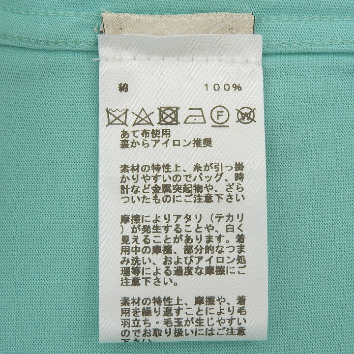 Pristine HERMES Short sleeve T-shirt Light blue cotton mens M