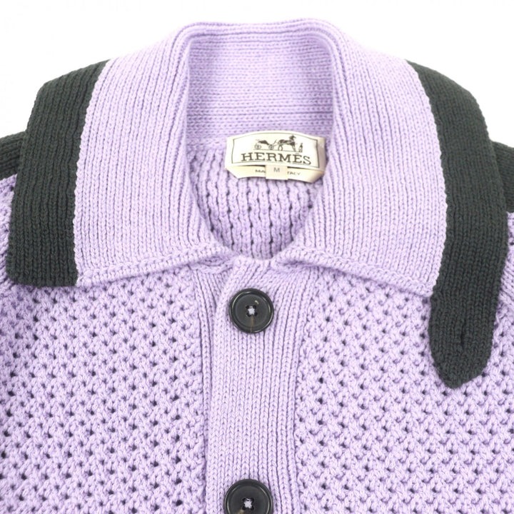 Pristine HERMES sweater purple cotton mens M