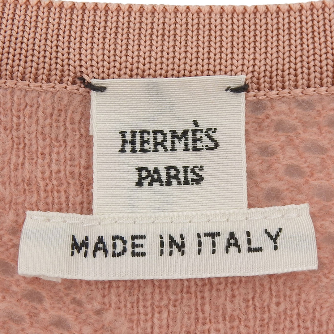 Pristine HERMES knit pink wool Women 40 2H2618DC