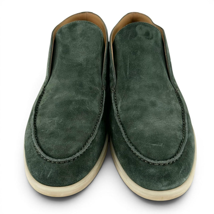Great Loro Piana Ankle boots OPEN WALK green Suede leather mens 40.5 52629L