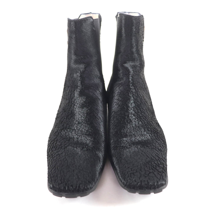 Excellent CHANEL Ankle boots black Harako Women 37
