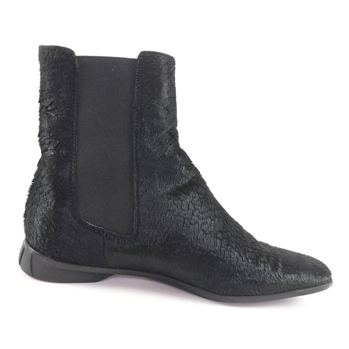 Excellent CHANEL Ankle boots black Harako Women 37