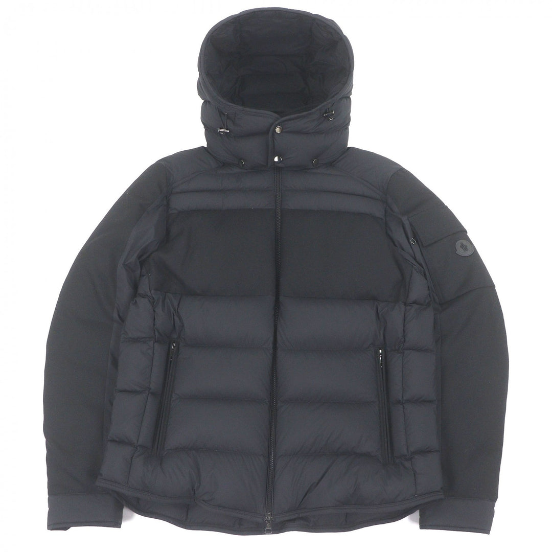 Excellent MONCLER Down jacket BARBUSTEL GIUBBOTTO Leather logo patch
