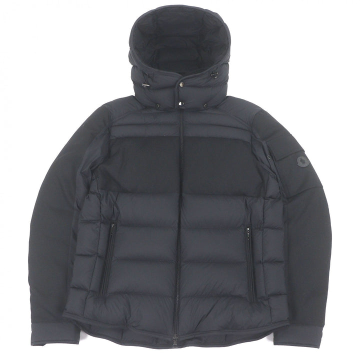 Excellent MONCLER Down jacket BARBUSTEL GIUBBOTTO Leather logo patch
