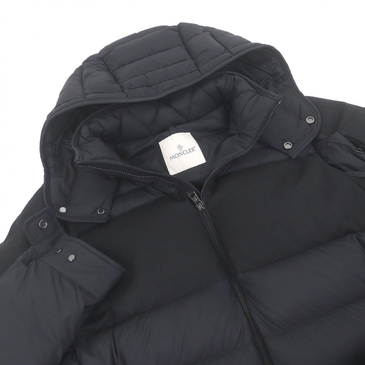 Excellent MONCLER Down jacket BARBUSTEL GIUBBOTTO Leather logo patch