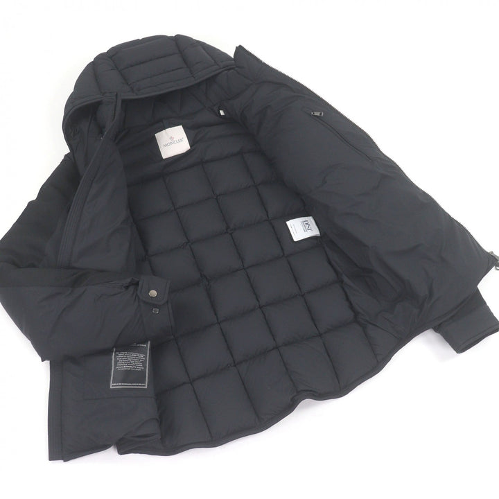 Excellent MONCLER Down jacket BARBUSTEL GIUBBOTTO Leather logo patch