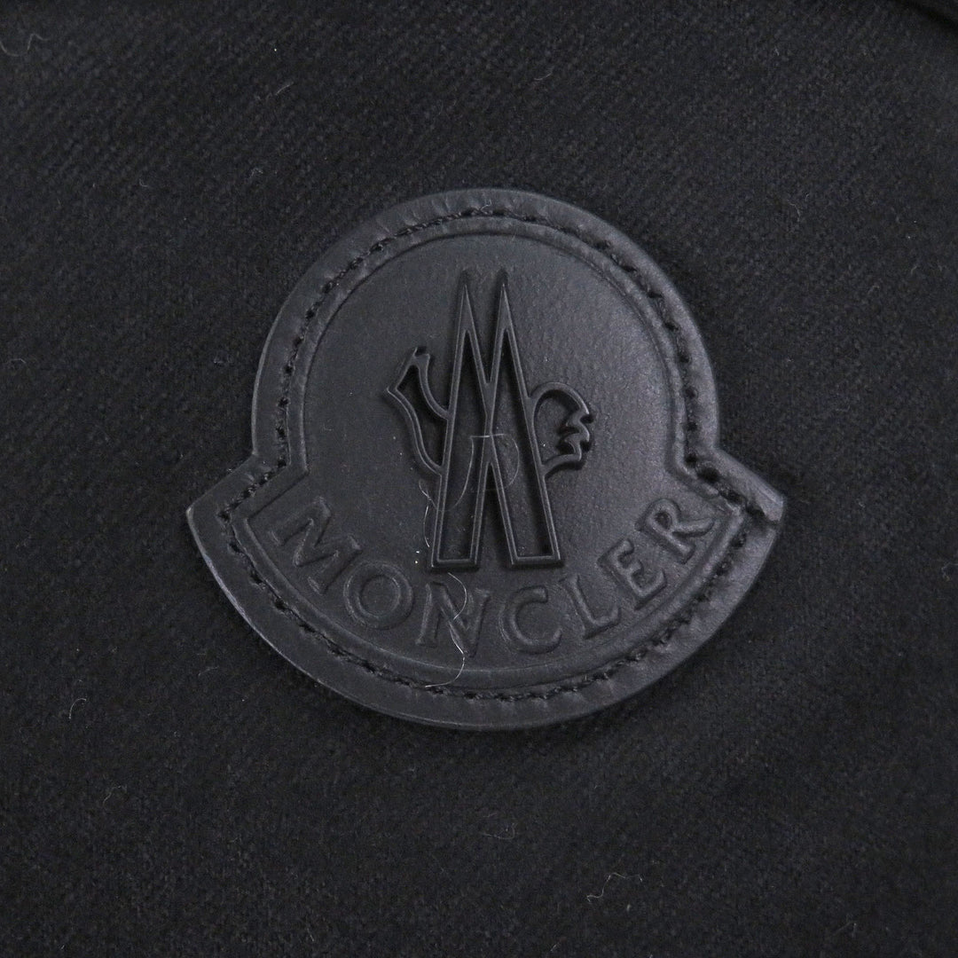 Excellent MONCLER Down jacket BARBUSTEL GIUBBOTTO Leather logo patch