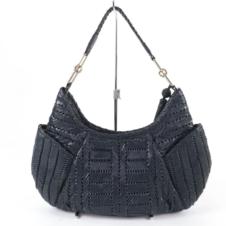 Great ANYA HINDMARCH Handbag Neeson Hobo Bag Leather Dark gray leather Women