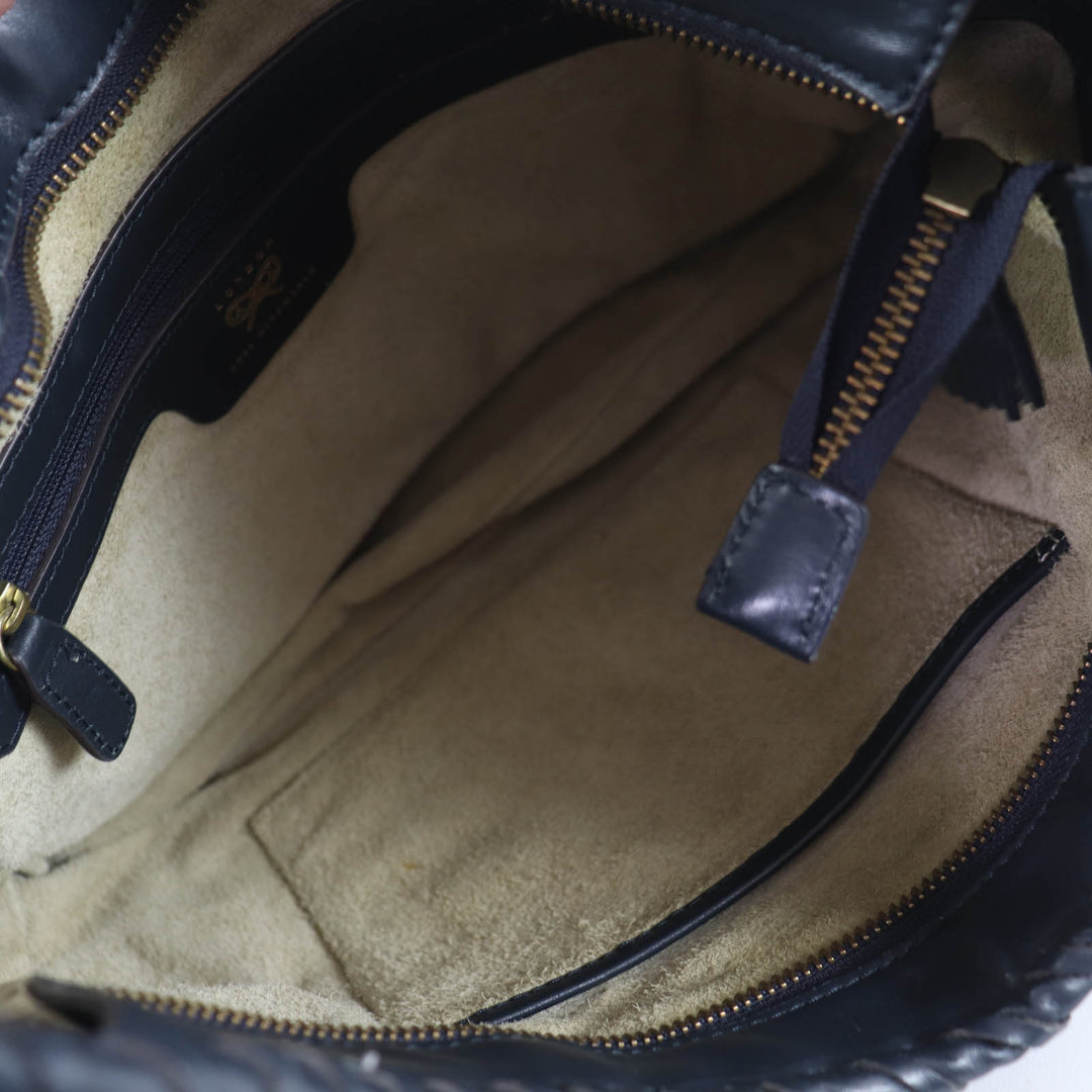 Great ANYA HINDMARCH Handbag Neeson Hobo Bag Leather Dark gray leather Women