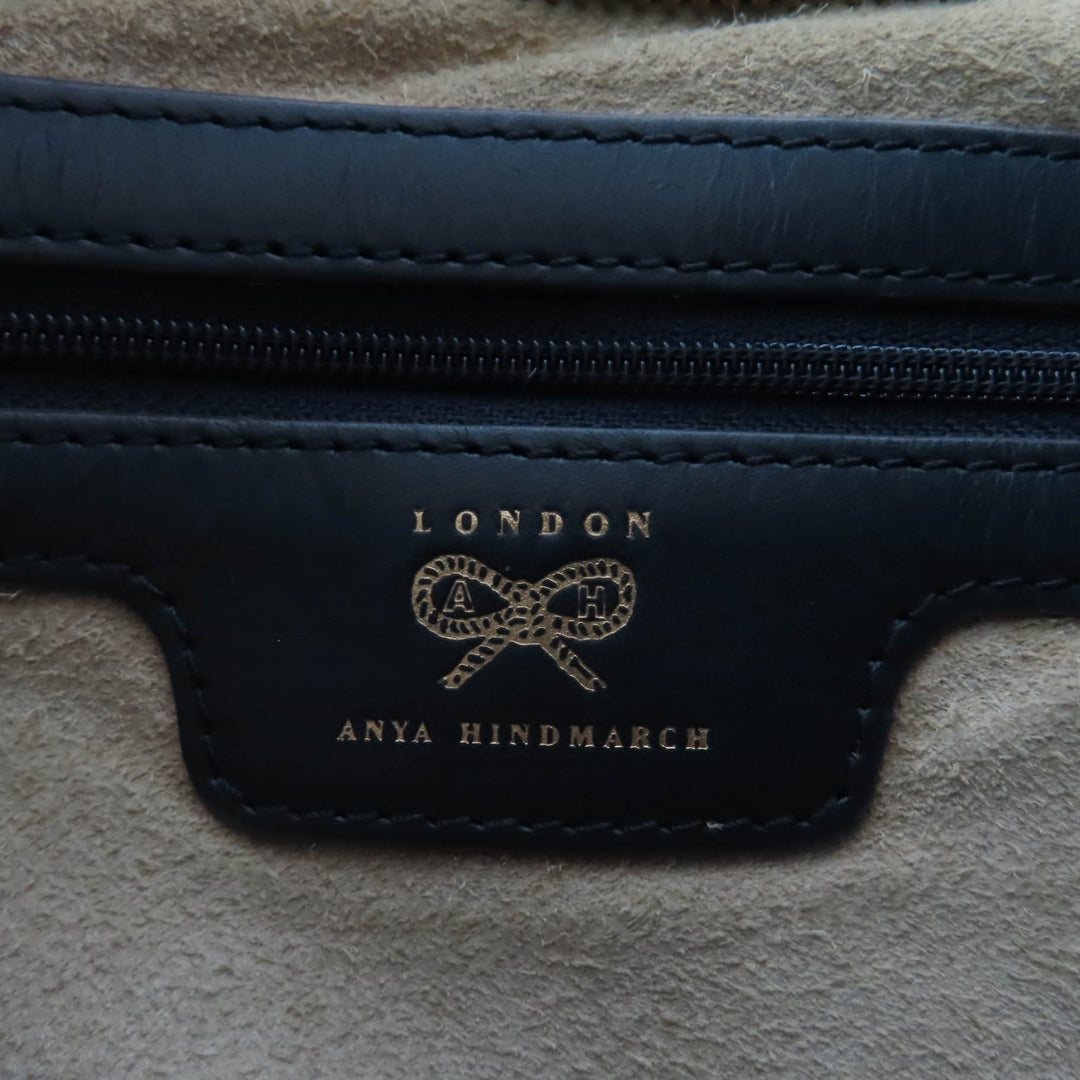 Great ANYA HINDMARCH Handbag Neeson Hobo Bag Leather Dark gray leather Women